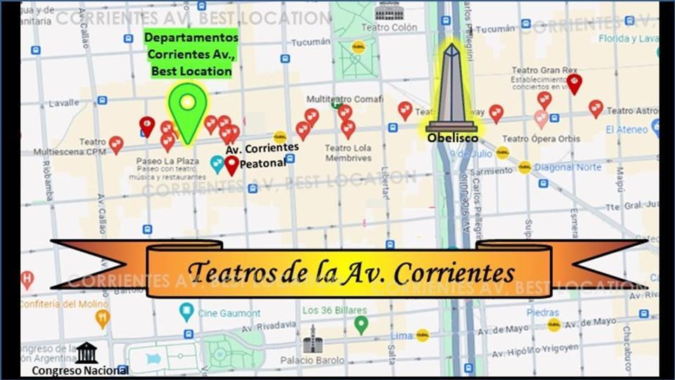Corrientes Av, Best Location Buenos Aires Exterior foto